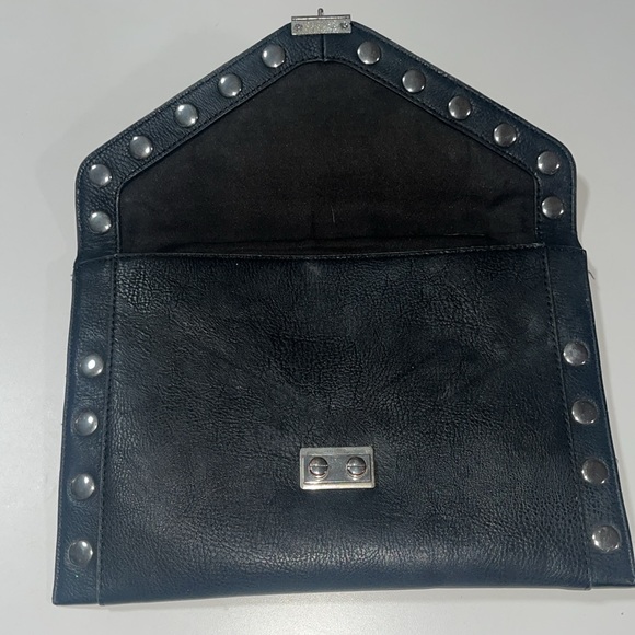 BCBGeneration Black Studded Envelope Clutch - Picture 3 of 3